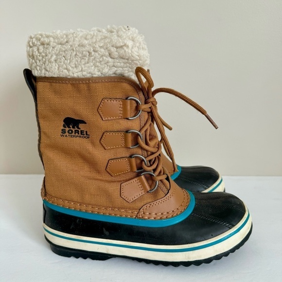 Sorel Carnival Boots Camel Brown Women's 6 Winter Insulated Waterproof - Picture 10 of 14